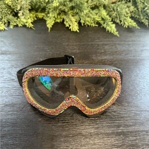 Colorful Glitter Ski Goggles